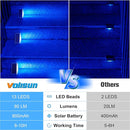 VOLISUN Solar Stair Lights 6 Pack, Solar Step Lights Outdoor Waterproof IP67, LED Outdoor Step Light,Outdoor Light Decor for Garden Stair, Deck, Front Step and Front Porch（Blue Lighting） by GreenHaven Gardens