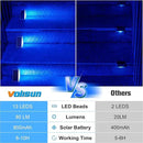 VOLISUN Solar Stair Lights 12 Pack, Solar Step Lights Outdoor Waterproof IP67, LED Outdoor Step Light,Outdoor Light Decor for Garden Stair, Deck, Front Step and Front Porch（Blue Lighting） by GreenHaven Gardens