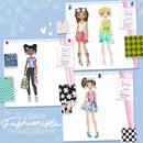 Fashion Angels Fashionista Sketch Set, Includes Sketch Pad with Stencils & Stickers, Fashion Design Sketch Book for Girls, Ideal Drawing Kit for Kids by TinyTreasures Baby Boutique
