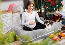 Meiz Pregnancy Pillow, U Shaped Full Body Pillow, Pregnancy Pillows for Sleeping, Maternity Pillow for Pregnant Women with Removable Velvet Cover (60 Inch, Gray) by TinyTreasures Baby Boutique