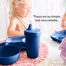 Re-Play Sippy Cups for Toddlers - 10 Oz. Reusable Spill Proof Cups for Kids, Dishwasher/Microwave Safe - Made in USA - Set of 3-3.13" x 6.25" - Patriotic by TinyTreasures Baby Boutique