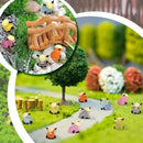 50 Pcs Luminous Mini Highland Cow Figurines Resin Miniature Highlandcow Statues Tiny Cows Miniatures Glow in The Dark for Dollhouse Micro Landscape DIY Home Outdoor Party Decor by GreenHaven Gardens