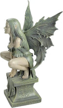 Design Toscano Celtic Fairy's Perilous Perch Outdoor Garden Statue, Large, 19 Inch, Polyresin, Two Tone Stone by GreenHaven Gardens