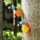 Metal Garden Decor Cute Snail Yard Art Outdoor Lawn Patio Ornament Fence Decorations for Outside - Set of 2(Yellow,Orange) by GreenHaven Gardens