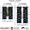 Cat Curtain Panels for Girls - 2Pcs Cat Blackout Curtains for Girls Bedroom, 82" W x 63" L by TinyTreasures Baby Boutique