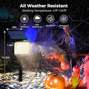 Solar Spot Lights Outdoor Waterproof for Flag, Tree, House, Garden, Yard, Landscape Spotlights for Accent Uplighting Decorations-2 Pack, Natural Light by GreenHaven Gardens
