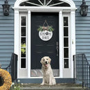 Asoulin Welcome Wreath 'We Hope You Like Dogs' Spring Decor Farmhouse Door Sign for Front Door Decor - Welcome Wreath Hanging Sign for Dogs Lovers Housewarming Gift by CozyNest Decor