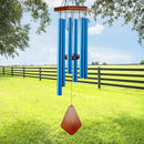 Wind Chimes for Outside, Windchime Outdoor with 6 Tuned Tubes, Elegant Chime for Garden Patio Decoration, Blue by CozyNest Decor