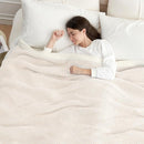 Snuggle Sac Queen Size Oversized Super Soft Bed Blanket - Warm & Cozy Knit Fuzzy Microfiber Blankets in Heather Ivory, 90 x 90 by TinyTreasures Baby Boutique