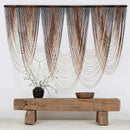 IOWER Macrame Wall Hanging Brown Dip-Dyed Large Macrame Wall Decor For Living Room Boho Fiber Art for Office Decoration 57" W x 41" L by CozyNest Decor