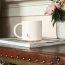 COLLECTIVE HOME - Monogram Ceramic Mugs, 15 oz Golden Initial Coffee Cups, Elegant Alphabet Tea Mugs, Elegant Personalized Mug with Gift Box, Luxurious Cups for Office and Home (q) by CozyNest Decor
