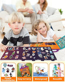 Reusable Sticker Book for Toddlers 2-4 Years, Stickers for Kids, Toddler Sticker Book Ages 1-3, Toddler Craft Activities, Toddlers Travel Toys Ages 2+ Boy Girl Birthday Gifts - Halloween by TinyTreasures Baby Boutique