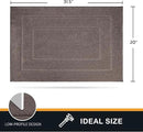 PURRUGS Dirt Trapping Door Mat 20" x 31.5", Non-Slip/Skid Machine Washable Entryway Rug, Dog Doormat, Super Absorbent Welcome Mat for Muddy Wet Shoes and Paws, Grayish Brown by CozyNest Decor
