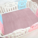 BALAPET Thick Memory Foam 50x50 Play Mat for Playpen, Super Soft Velvet Portable Baby Playpen Mat for Kids Toddler Crawling and Play, Non-Slip Bottom Playmat, Pink by TinyTreasures Baby Boutique