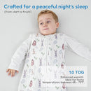 TotAha Toddler Quilted Sleep Sack 1.0 TOG for 2T-3T-4T, Soft Warm Wearable Blanket Baby Sleep Bag with 2-Way Safe Zippers,Premium Winter Extra Large Sleeping Sacks by TinyTreasures Baby Boutique
