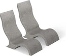 Ledge Lounger - Signature Chair - Inside Pool & Sun Shelf Lounge Chair - Designed for Shallow Shelves Up to 9” - Compatible with All Pool Types - Poolside & Sun Deck Tanning - Set of 2 - Sandstone by GreenHaven Gardens