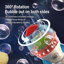 Rocket-Shaped Bubble Machine for Kids & Pets - Dual Powerful Bubble Outlets, Automatic 360° Rotation, Adjustable LED Lights & Music – Ideal for Indoor/Outdoor Birthday Parties by TinyTreasures Baby Boutique