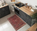 Keen Home Design 2x3 Rug - Machine Washable Entry Rug with Non-Slip Backing, Ideal for Enteryway, Kitchen, Bathroom, Laundry Room - Vintage, Easy Clean, Durable, Low Pile Rug - (2' x 3') by CozyNest Decor