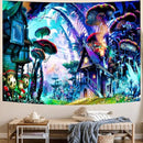 Delur Fantasy Forest Tapestry Enchanted Forest Mystical Magical Tree Tapestry Psychedelic Abstract Nature Landscape Wall Hanging Headboard for Bedroom Living Room Home Decor (59.1" x 78.7") by CozyNest Decor