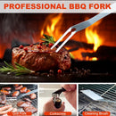 Grilljoy BBQ Accessories Grill Tools Set - 22PCS Stainless Steel Barbecue Grill Accessories for Outdoor Grill with Black Aluminum Case - Grilling Gifts for Men Dad -Grill Tools Kit by GreenHaven Gardens