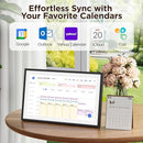 LOOFII 15.6" Smart Digital Calendar – 1920×1080 Full HD Touchscreen Family Planner & Calendar with Chore Chart & Meal Planner, Wall-Mountable (Black White) by TinyTreasures Baby Boutique