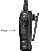 Rechargeable Long Range Two-Way Radios with Earpiece 2 Pack Arcshell AR-5 Walkie Talkies Li-ion Battery and Charger Included by TinyTreasures Baby Boutique