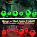 Outdoor Solar Lights Waterproof Decorations, 6 Pack Solar Globe Lights for Garden Decorations, Outside Ghost Solar Scary Eyeball Pathway Lights Decor for St. Patrick's Day Tree Garden Lawn Yard by GreenHaven Gardens