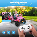 Toddler Ride On Truck Electric Car Kids Ride On Truck Car Ride on Toys for Kids Ages 3+ Large Battery Powerful Jeep with Remote Control 2 Speeds LED Light Horn Music Toddlers(Pink) by TinyTreasures Baby Boutique