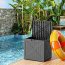 32 Gallon Outdoor Deck Box,Storage Lockable Waterproof Patio Furniture,Garden Tools,Cushions,Pool Accessories Outside Storage Resin Box(Blackn) by GreenHaven Gardens