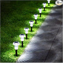 Solar Lights Outdoor 12 Pack Pathway Lights 6000K LED Waterproof Cold White Mushroom Shape for Garden Driveway Walkway Landscape Path Lawn Yard Decor by CozyNest Decor