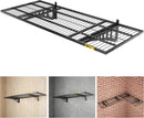 1.64x4ft Adjustable Rail Wall Garage Storage Shelf, for Tool Room, Storage Room, Store Supermarket Wall Storage Shelving Rack (1 Pack-Black) by GreenHaven Gardens