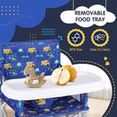 Portable Booster Seat, Toddler Baby Seat with Tray for Dining Table Compact Floor Chair for Camping Lawn Beach Babies Travel 6-36 Months by TinyTreasures Baby Boutique