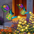 Solar Watering Can with Lights, Waterproof Solar Lantern with Butterfly Shepherd Hook, Hanging Garden Lights for Patio Yard Lawn Porch Outdoor Decoration, Unique Garden Gifts for Women by GreenHaven Gardens