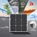 SOLPERK Solar Panel Kit 50W 12V, Solar Battery Trickle Charger Maintainer with Upgrade Waterproof Controller for Boat Car RV Motorcycle Marine Automotive (Without Mounting Bracket) by CozyNest Decor