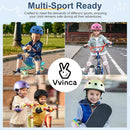 Vvinca Kids Toddlers Bike Helmet Adjustable for Ages 3-5-8 Years, Knee Pads and Elbow Pads Set Wrist Guard Sports Protective Gear Set for Roller Skate Bicycle Skateboard Scooter Girl Boy Birthday Gift by TinyTreasures Baby Boutique