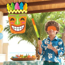 WERNNSAI Tiki Piñata -Tropical Hawaii Piñata with Blindfold and Bat for Girls Boys Kids Piñata Hawaiian Luau Themed Party Decorations for Summer Birthday Party Supplies Carnivals Festivals Celebration by TinyTreasures Baby Boutique