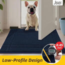 JSEI Entryway Rugs Doormat 32"x48", Non-Slip Dirt Trapper Door Mats Indoor, Washable Absorbent and Stain Resist Welcome Floor Mat for Front Door, Dog Door Mat, Muddy Wet Shoes & Paws, Navy Blue by CozyNest Decor