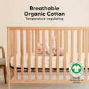 KeaBabies 2-Pack Organic Crib Sheets for Boys, Girls - 52x28 Fitted Crib Mattress Sheet Neutral, Breathable Jersey Cotton Cover for Baby Bed, Toddler Mattress, Soft & Cute Prints (Pecan) by TinyTreasures Baby Boutique