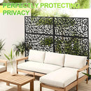 Outdoor Privacy Screen,72" H×47" W Metal Privacy Screen, Freestanding Privacy Fence Panels for Patio by GreenHaven Gardens