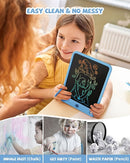 LCD Writing Tablet 10 Inch, Toys for 3 4 5 6 7 8 9 10 Year Old Boys Girls, Colorful Doodle Board Drawing Tablet, Gift for Boys Toddlers Age 3-12 Years, Memo Board, Drawing Pads with Lanyard(Navy) by TinyTreasures Baby Boutique