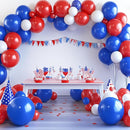 RUBFAC 129pcs Royal Blue Balloons Different Sizes 18 12 10 5 Inch, Blue Balloon Arch Kit Garland for Birthday Party Graduation Baby Shower Baseball Nautical Party Decoration by TinyTreasures Baby Boutique
