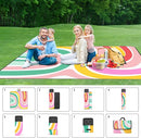 ADecor Picnic Blankets, 79" x 79" Large Beach Blanket Waterproof Sandproof, Foldable Lightweight Portable Picnic Mat Beach Vacation Essentials for Park, Camping, Hiking, Travel, Grass Lawn by TinyTreasures Baby Boutique