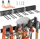 Garage Storage, Ultimate Wall-Mounted Garage Organizer for Men 48Inch, Heavy Duty 440lbs Tool Rack with Adjustable Metal Hooks Yard, Shed & Workshop Storage for Tools, Bikes, Snowboards Gift by GreenHaven Gardens