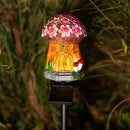 Dazzle Bright Solar Mushroom Lights Fairy Garden Lights for Home Decor Outdoor Decorative Stakes Mushroom House Solar Powered LED Landscape Lighting for Lawn, Walkway, Patio, Yard by CozyNest Decor