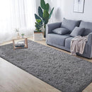 2x6 Runner Rug for Bedroom: Fluffy Shag Soft Washable Rugs Small Fuzzy Plush Indoor Carpet for Hallway Bedside Dorm Kids Girls Boys Room (Dark Grey, 2'x6') by TinyTreasures Baby Boutique