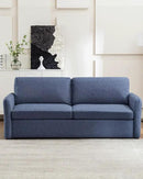Queen Pull Out Sofa Bed, 2-in-1 Convertible Sleeper Sofa Couch with Memory Foam Mattress – Space-Saving Sofa Bed Queen for Living Room & Guest Room, Navy Blue by CozyNest Decor