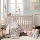 Lambs & Ivy Baby Blooms 3-Piece Pink Floral/Butterfly Baby Crib Bedding Set by TinyTreasures Baby Boutique