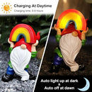 Garden Gnome Statue with Rainbow Solar Lights Large Garden Sculptures Outdoor Decorations Patio Lawn Yard Garden Decor Gifts for Women Mom by GreenHaven Gardens