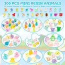 300 Pcs Luminous Mini Resin Animal in The Dark Mini Resin Figurines with 25 Styles Duck Frog Rabbit Owl Mushroom Shapes for Fairy Garden Accessories Micro Landscape Bonsai Aquarium Outdoor Decor by GreenHaven Gardens