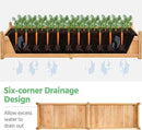 Yaheetech 90.5″ L×23.5″ W×16″ H Wooden Raised Garden Bed, Horticulture Wood Rectangular Garden Planter Outdoor, Raised Planter Box for Yard/Greenhouse/Vegetable/Flower/Herbs, Light Brown by GreenHaven Gardens